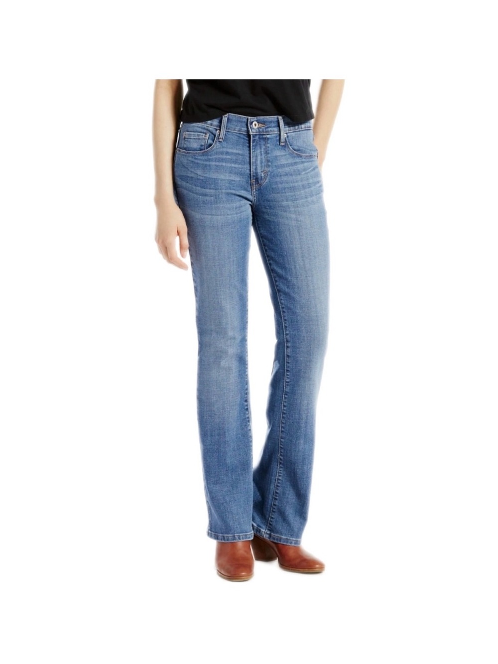 Leviโs 515 Boot Cut Jeans 6 Long Medium Wash Y2K Vintage Denim Mid Rise